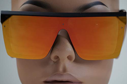 FLAWLESS EYEWEAR Fashion Oversize Siamese Lens Sunglasses Women Men Succinct Style UV4003