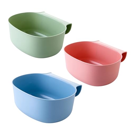 pclapora 3 Pièces Poubelles Suspendues, Bac Poubelle Collecteur pour Plan de Travail, Poubelle à Suspendre sur Les Portes, Tiroirs et Placards, pour la Salle de Bain...