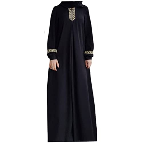 Vestido musulmán liso y bata de oración suelta estilo Jilbab para mujer en Ramadán