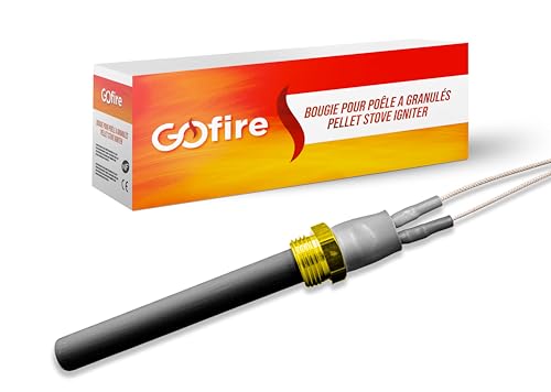 Bougie céramique d'allumage pour poêle à granulé compatible JOLLY MEC/SKIA/EXTRAFLAME/BESTOVE/DEVILLE/HAAS+SOHN - écrou 3/8-300W