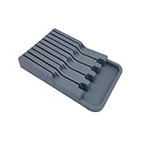 PAMINGONO Multifunktionaler Messerhalter aus PP Kunststoff Kompakter Cutter Aufbewahrungsständer für Küchenwerkzeuge Sicherer Küchenorganizer für Schneidwerkzeuge