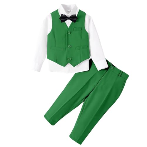 Image of Baby Boys Clothes Suits Toddler Formal Gentleman Wedding Outfit Dress 4Pcs Infant Suit Sets