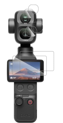 �y6���Z�b�zFor DJI Osmo Pocket 4 pro �t�B����(2��)+�����Y�ی�t�B����(2��)+�����K���X�t�B����(2��)�yJYJIEJIE�z9H�d�x �������� �\��t���ȒP �K���X ���ߗ�99% �ϏՌ� �h�� �������� DJI Osmo P
