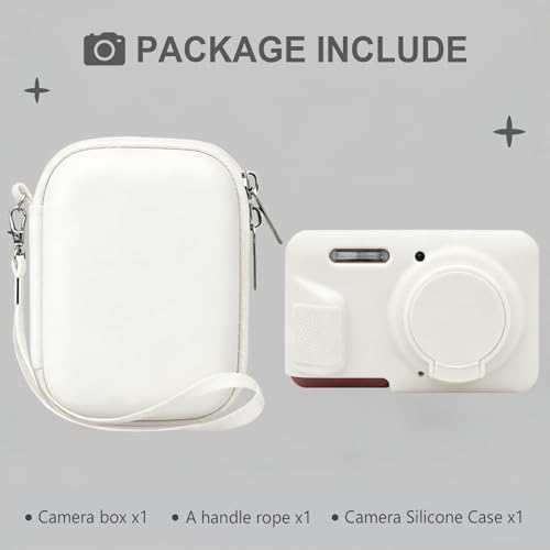 Kit de funda para cámara Kodak Pixpro FZ55 con estuche rígido y cubierta de silicona miniatura 2