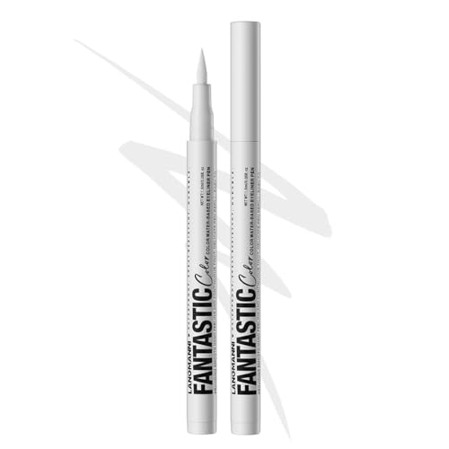 Melsintern Liquid Eyeliner Pen with Ultra Fine Felt Tip - Matte White Waterproof Smudge Proof & Quick Drying for Long Lasting Wear (01#)