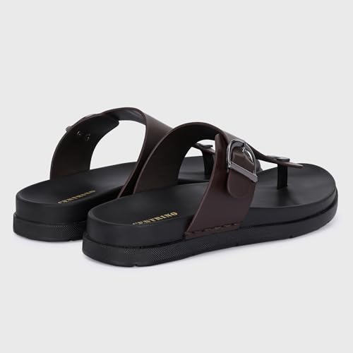 Image of Centrino Men's Cushion Sliders /Slippers | PU Padding on The Footbed | Bounce Back Technology | Comfortable & Lightweight | Waterproof & Everyday Flip Flops for Gents (7328)