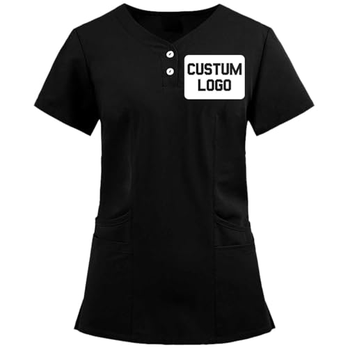 Image of Goldfly Personalized Scrubs Set Women Custom Logo Medical Uniform Nursing Soft Breathable Workwear