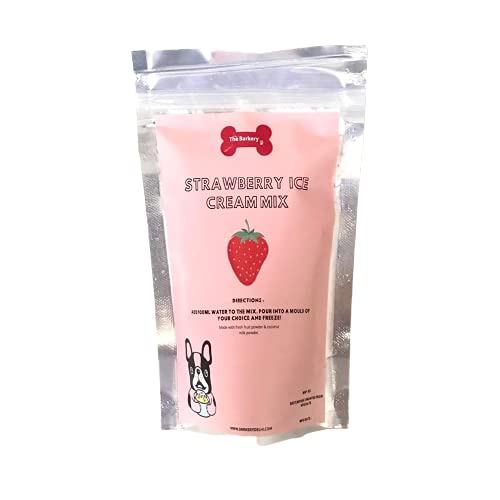 The Barkery Ice Cream Treat for Dogs - Instamix, Strawberry Flavour (Pack of 3)