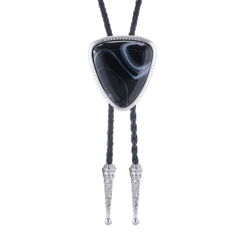 Image of Btilasif Bolo Tie for Women, Scorpion Bolo Tie Vintage Western Cowboy Stone Leather Neckties, Cowboy Gifts for Men