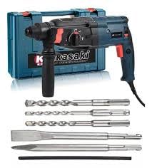 Martelete Rompedor Rotativo Furadeira Impacto 1200W 12 Peças (110, Volts)