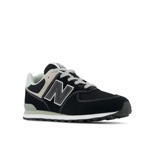 New Balance Kids 574 V1 70s Racing Lace-up Sneaker, Black/White, 6 M Big Kid (8-12 Years) by New Balance - Image 7