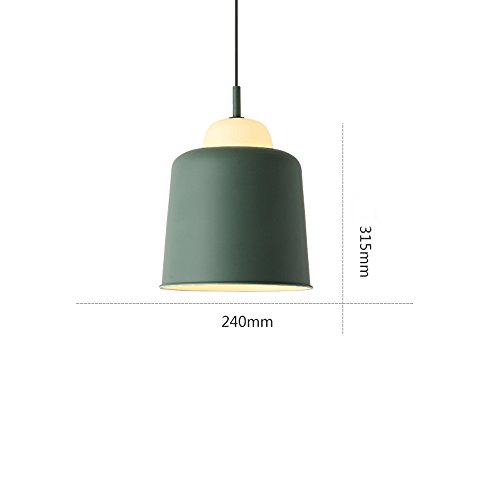 Plafond de plafond Dearon lampe verte grand modèle de salon