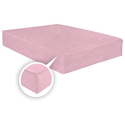 ARLINENS Thermal Flannelette Fitted Sheet 25cm 100% Brushed Soft Cotton available in 7 colours (Pink, Double) Cover