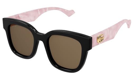 Gucci Women's Oversized Square Sunglasses, Black-Pink-Brown, One Size