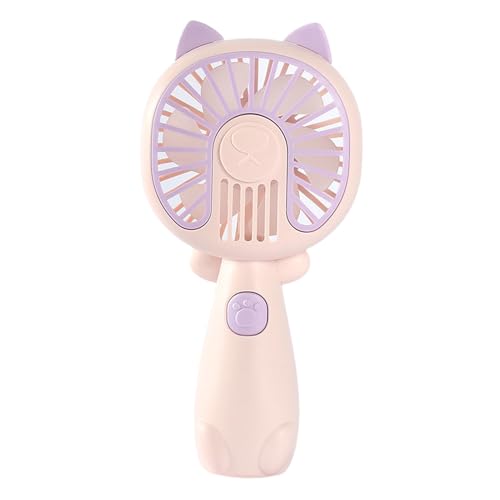 Ventilador de mano, ventiladores recargables USB portátiles, ventilador de escritorio de escritorio pequeño alimentado por batería personal, para oficinas en el hogar viajes al aire libre interior
