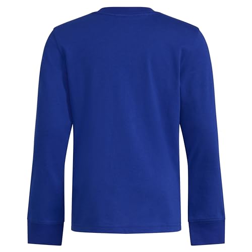 adidas Camiseta masculina manga longa algodão camuflagem logotipo Bos, Camuflagem azul royal, 5