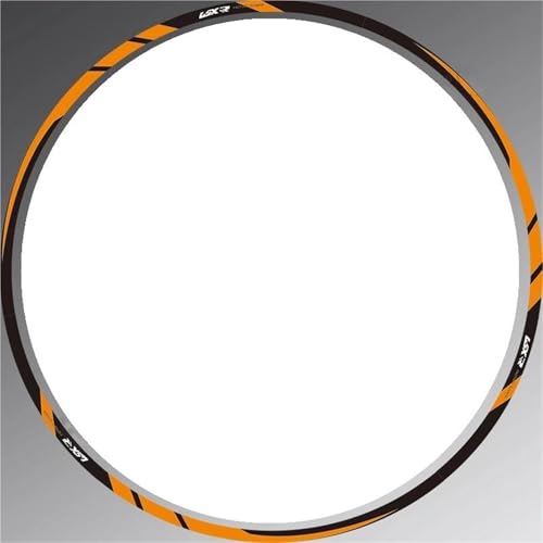 Felgenr Sticker Motorrad-Felgenaufkleber-Set Für Suzuki GSX250R GSX-250R GSX250 GSX 250 R 17'' Streifen Reflektierende Aufkleber Nabenaufkleber Motorrad Felgen Aufkleber Komplett(Farbe 11)