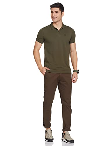 Image of Max Men's Polycotton Half Sleeves Regular Fit Solid Polo T-Shirt