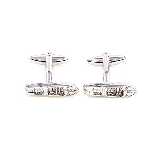 MRCUFF Motor Boat Ship Power Speedboat Pair Cufflinks in a Presentation Gift Box