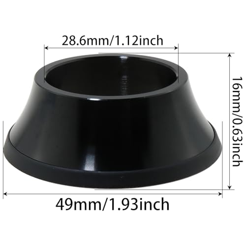 image for heyous Bicycle Conical Washer Zinc Alloy Head Gasket Black Bicycle For