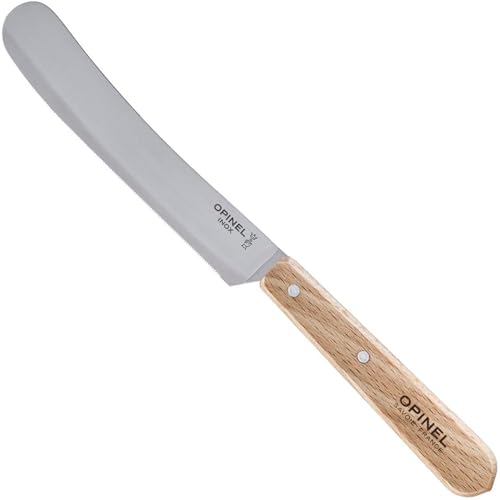 Opinel 254470 Frühstücksmesser, Buche Messer, Griffmaterial Buchenholz, Natur,21,3x1,8x2cm