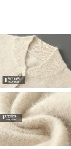 Men's Cardigan Sweater Long Sleeve V-Neck Solid Color Business Casual Knit Cardigans4