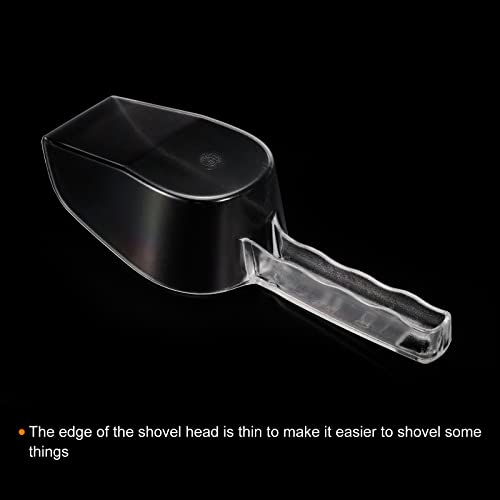 PATIKIL Ice Scoop, 3 Pack PC Plastic Small Ice Maker Flour Cereal Sugar Utility Handle Shovel for Home Kitchen Clear - Image 3