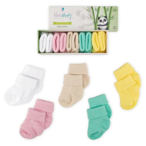 Image of Novibaby Baby Socks 0-6 Months, 6-12 Infant Ankle Socks for Boys and Girls, Essential Baby Items for Newborns