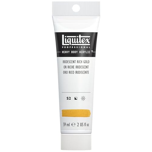 Image of Liquitex Professional Heavy Body Acrylic Paint, 2-oz Tube, Iridescent Rich Gold