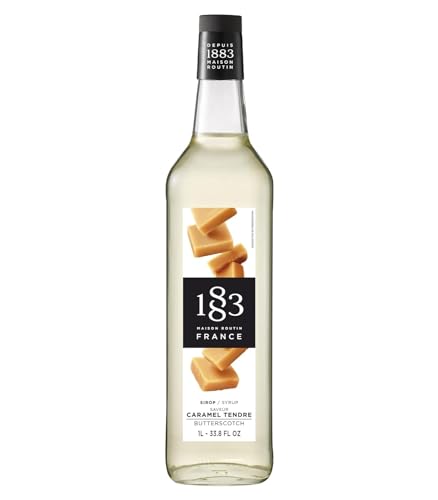 Image of 1883 Butterscotch for Drinks, Made in France, 1 Liter Glass Bottle