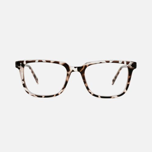 Slocyclub Blue Light Filter Computer Glasses for Blocking UV Harmful Rays Retro Eyeglasses for Women Men (Marble)