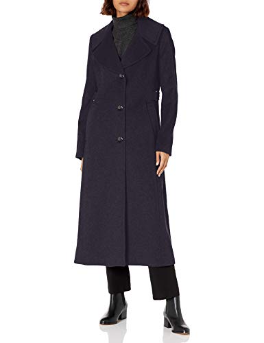 Calvin Klein womens Notch Collar Maxi, Blue, XL