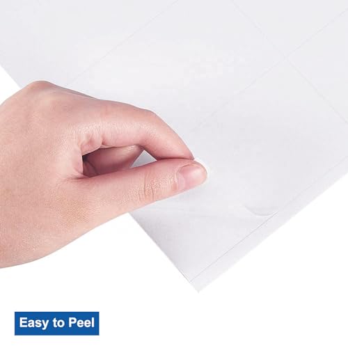 Image of 2 inch x 4 inch Shipping Address Labels for Laser Inkjet Printer, Mailing Label White for Package or Envelope, Printable Label Sheet 5163 8163 (50 Sheets 500 Labels)