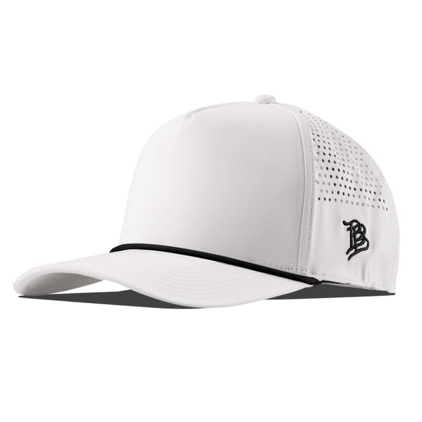 Image of Branded Bills Bare Curved 5 Panel Rope Hat for Men, Adjustable Snapback Golf Baseball Cap No Patch