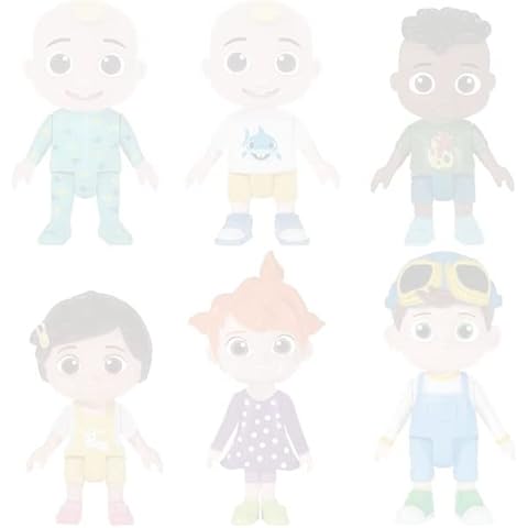 BESTZY JOJO Figures Set Cupcake Toppers Happy Birthday Party Supplies Cake Decorations Cupcake Figurines for Girl Women Birthday Baby Shower Party 6 Pcs Cover