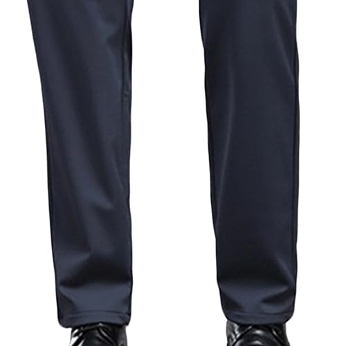 Men's Suit Wrinkle Free Pants Flat Front Casual Dress Slacks Pant Regular and Big & Tall Work Trousers4