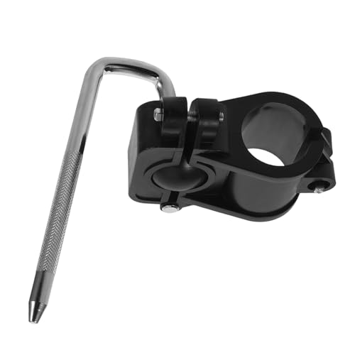Abrazadera ajustable para rack de batería L-rod con junta esférica universal, soporte para batería electrónica, abrazadera para cowbell y tamboril, compatible con hardware de soporte miniatura 1