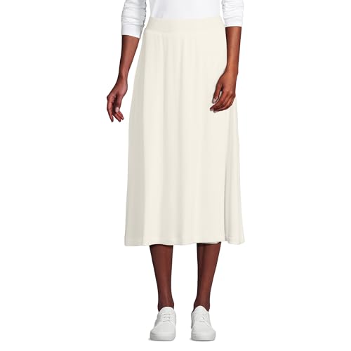 Lands' End Women's Cozy Rib Midi Wrap Skirt