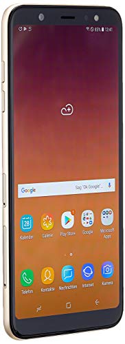 Samsung Galaxy A6 Plus - Smartphone libre Android 8,0 (6' FHD+), Dual SIM, Cámara Trasera 16MP + 5MP Flash (3 nivles) y Frontal 24MP + Flash, Dorado, 32 GB 6' - Versión española