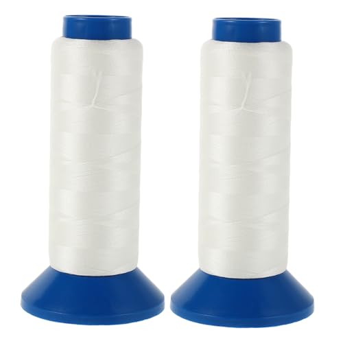 Veemoon Dark Embroidery Thread Spools 2pcs Nylon Bobbin Thread for Sewing Machine Reflective for Quilting