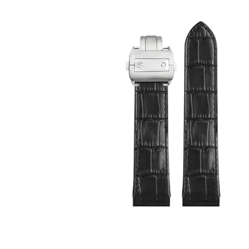 [[ł] JeBG TgX 100V[Y EHb`uXbg ϊ 20mm 23mm ANZT[p vU[EHb`Xgbv(Black-silver clasp,20mm)