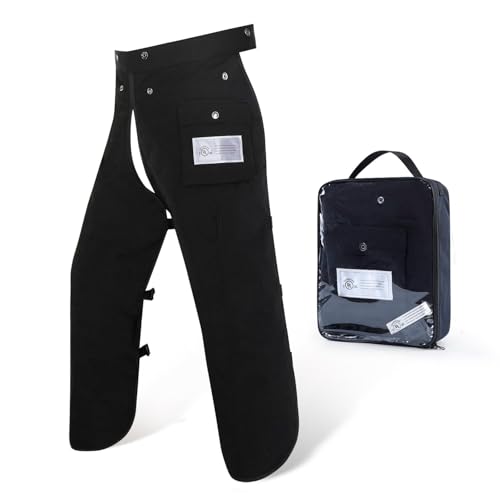 ZELARMAN Chainsaw Chaps Apron 8-Layer Wrap for Men/Women Loggers Forest Workers Protective Chain Saw Pants Adjustable