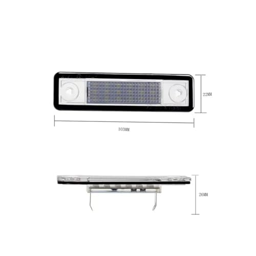 Lámparas luz matrícula LED para Opel Vectra Corsa soluciona la iluminación tenue 6