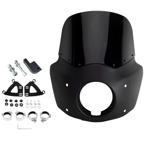 Aileron pare-brise moto pour éliminer les turbulences sur Dyna Street Bob 06-17