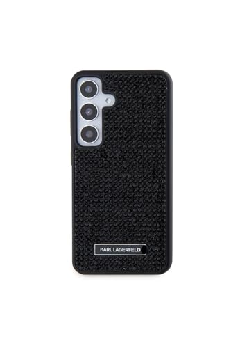 CG MOBILE Karl Lagerfeld KLHCS24MHDSPRK Coque Rigide pour S24+ S926 Logo Métal Strass Noir
