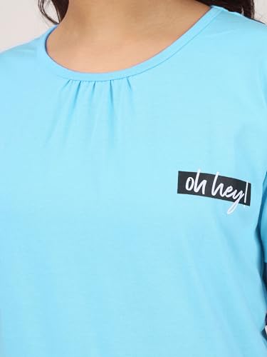 Image of KYDA KIDS Girl's 100% Cotton Antibacterial Full Sleeve Solid T-Shirt (Pack of 1)
