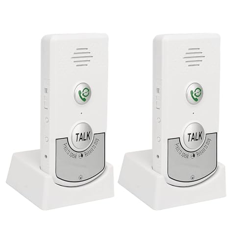 Lotvic Interfono Inalambrico de 2 Vías, Interfonos para Casa, Intercomunicadores Inalámbricos, Sistema de Intercomunicación Inalámbrico, Timbres de Intercomunicación Inalámbricos