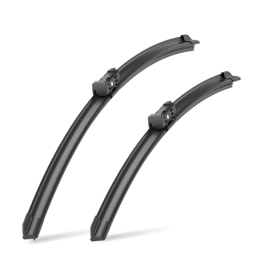 Image of 24 inch19 inch (Top Lock) Windshield Wiper Blades Automotive Replacement for VW Volkswagen Jetta 2011-2023 Passat 2012-2018 CC 2013-2017 OEM Quality Premium 2 Pack