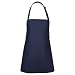 Fame Adult's Criss-Cross Bib Apron - Navy Blue - O/S
