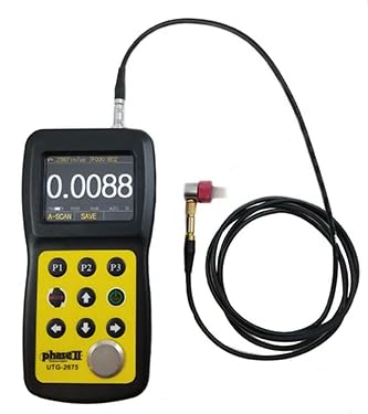 Accusize Industrial Tools PhaseII+ Ultrasonic Thickness Gauges w/Ultra High Resolution, UTG-2675